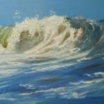Wave Oil Painting 24 - 18x24"..