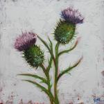 Floral 174 12x12" Thistles..