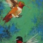 Birds #105 12x36" Hummingbirds..